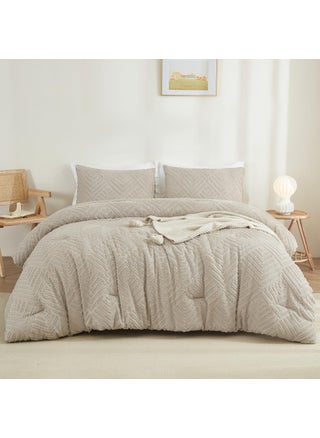 Litanika Oatmeal King Size Comforter Set  3 Pieces Tufted Boho Farmhouse Bedding Comforter Sets  Lightweight Fluffy Comforter Bed Set for All Season (104x90In Comforter and 2 Pillowcases) - pzsku/Z278F5E1D30F91CA1156FZ/45/1749668473/ab0598aa-1443-4a74-9857-234be93ab741