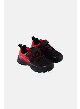 Kids Boy Velcro Closure Training Shoes, Black