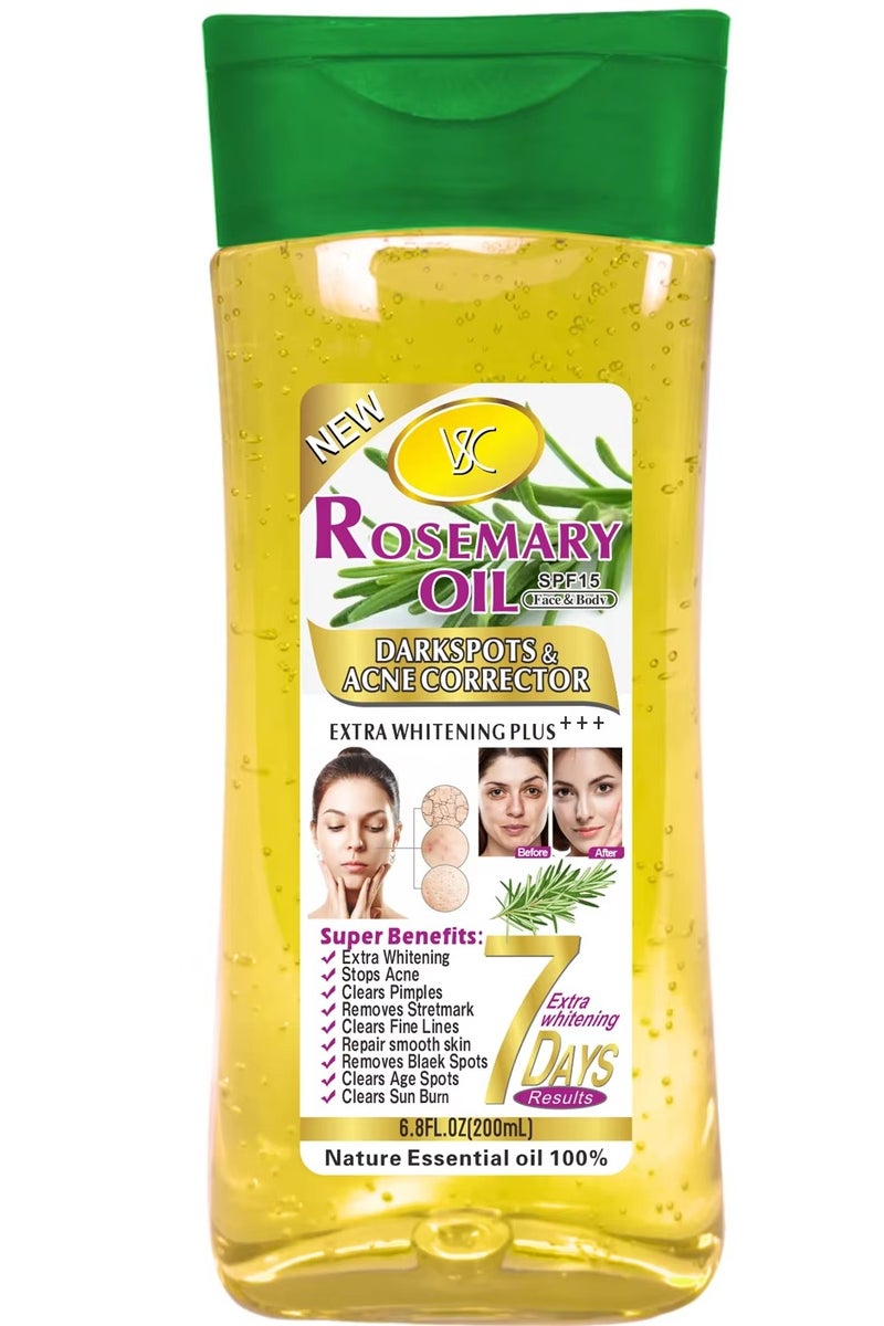 VSC Rosemary Oil Dark Spots And Acne Corrector For Face And Body 200 ml 