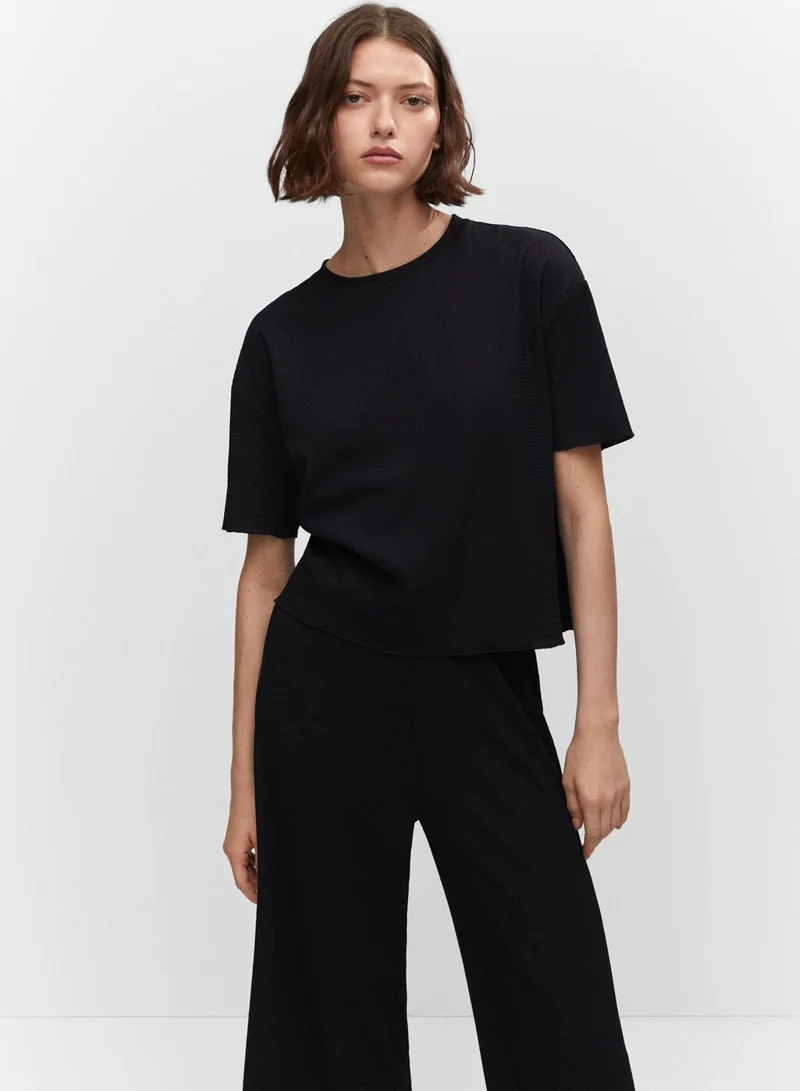 MANGO Wide Leg Pants