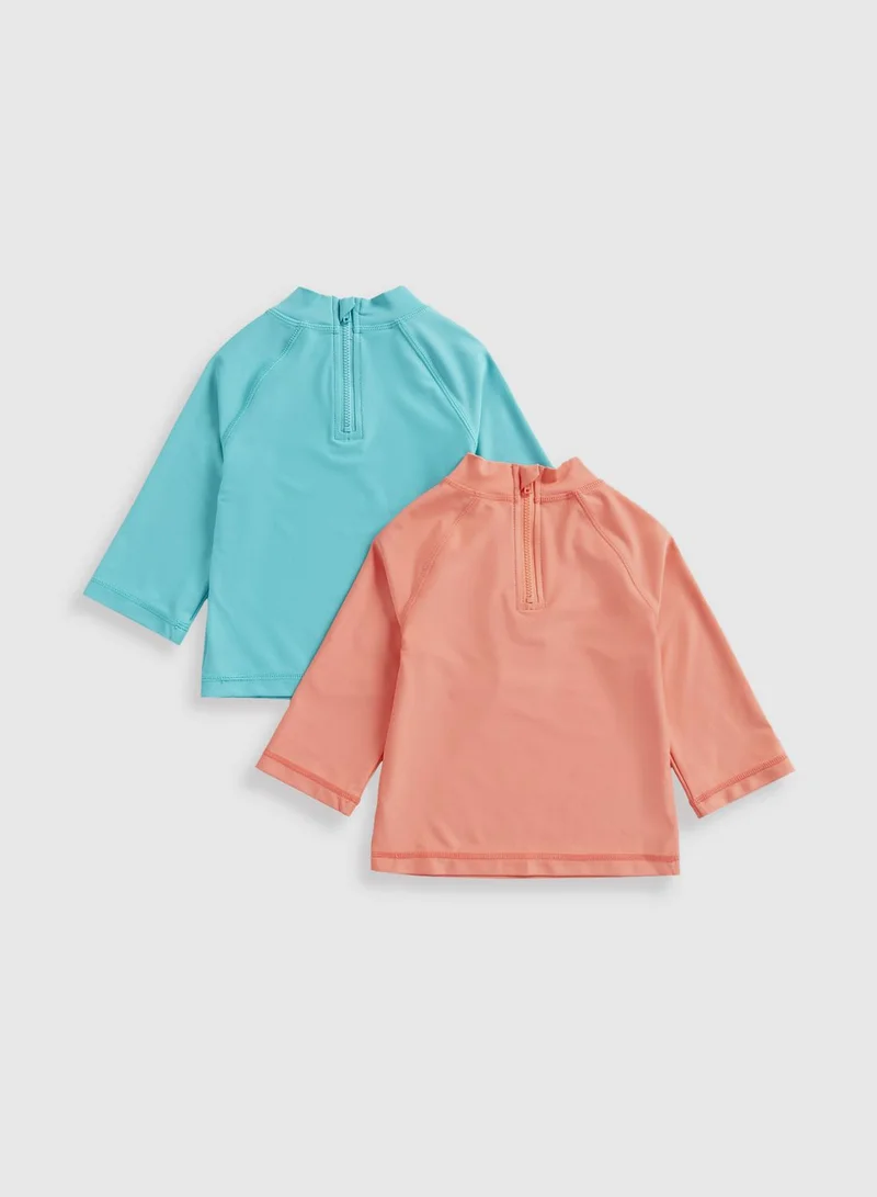 mothercare Dino UPF50+ Sunsafe Rash Vests - 2 Pack