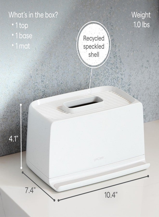 YouCopia The Ledge Tissue Holder, Rectangular, Box Cover with Storage for Phones, Jewelry, Makeup and Accessories for Night Stand, Desk and Bathroom Organization - Image 5