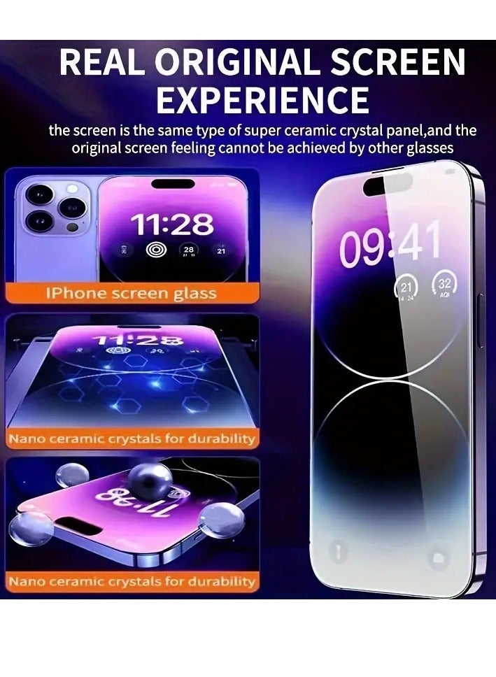 PAMEER One Touch Dust free Install Screen Protector Full Coverage Tempered Glass Film with Auto Alignment Tool Kit, HD Clear 9H Tempered Glass for iPhone 15 Pro, Screen Size 6.12 inches diagonally  - Image 3