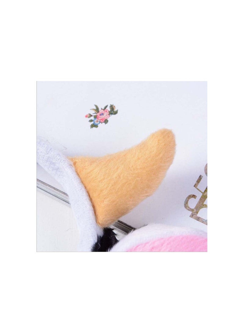 GGOOT Animals Ears Headband Cow Ears and Horn Party Cosplay Hair Hoop Fancy Dress Headwear  - Image 5