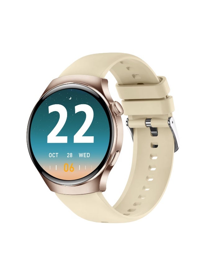 FUDIYA Men's Outdoor Sports Smartwatch - Wireless Calling, Full Touch HD Screen, Multiple Sports Modes, Step and Calorie Counter, USB Rechargeable Silicone Strap - Ideal Gift for Him, Communication Device | Round Face Watch | Silicone Strap Watch