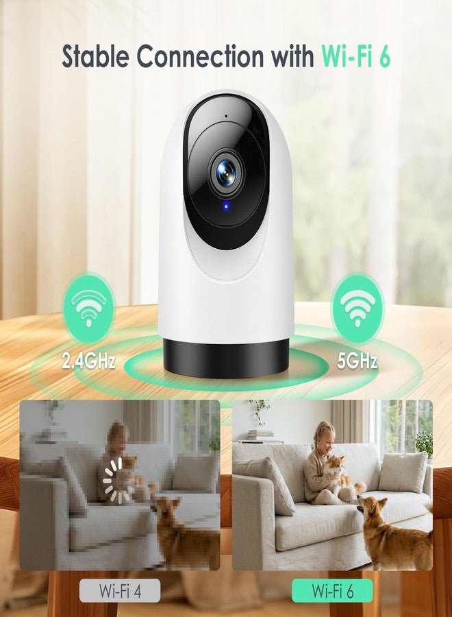 YOTON Indoor Security Camera, 2K 360° Wi-Fi Baby Monitor & Pet Camera w/Motion Tracking, 2-Way Audio, Night Vision, SD/Cloud, Compatible with Alexa & Google Home, 2.4/5GHz - Image 3