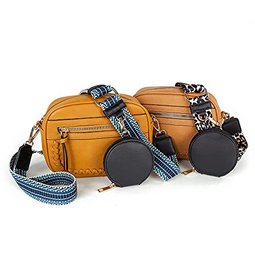 EVVE Wide Replacement Straps for Handbags with Coin Purse - For Over Shoulder Crossbody Bag, Guitar Style, Adjustable Length - Image 4