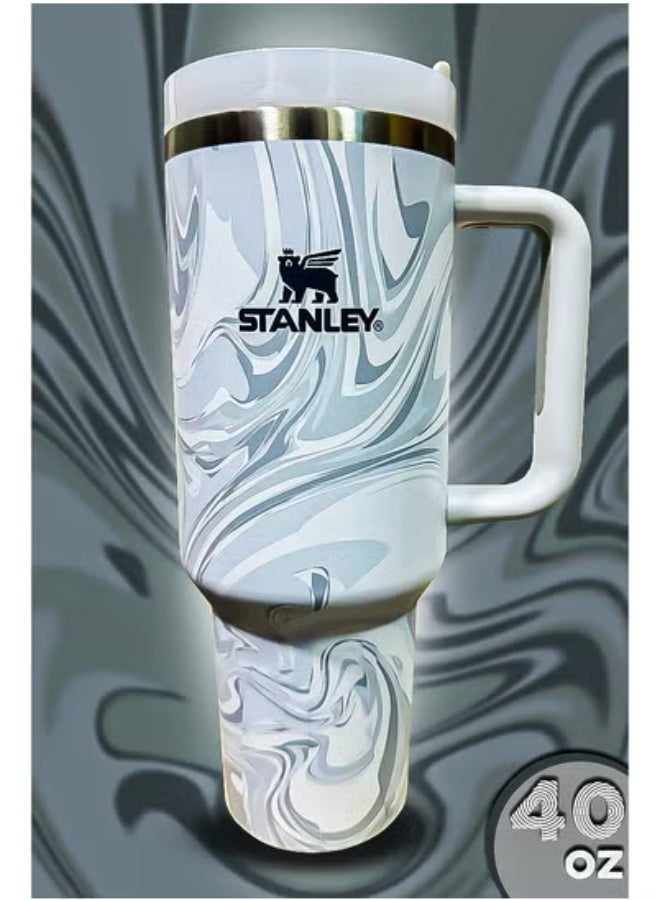 Stanley 40oz Tumbler – Stainless Steel Travel Mug with Reusable Straw – BPA Free, Environmentally Friendly & Dishwasher Safe – Leakproof FlowState Lid & Double Wall Insulation – Keeps Beverages Hot 16H & Cold 24H – Slim Base Fits Standard Car Cup Holders – Sturdy Ergonomic Handle for Commute, Travel & Outdoor Use - Image 3