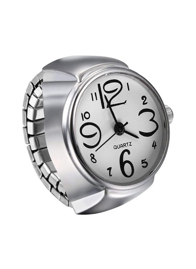 YouBella - YouBella Jewellery Stylish Unisex Finger Ring Watch for Girls/Women/Men/Boys (White) - Image 1