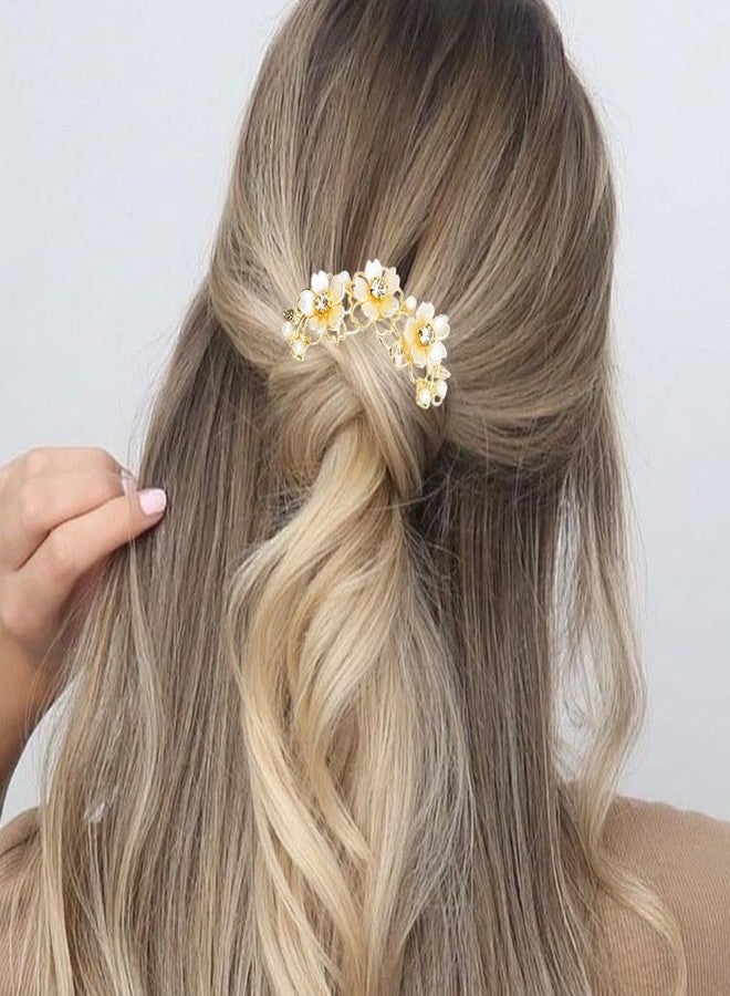 xinxingin 2 Pcs Hair Accessories for Woman, Hair Accessories for Women Korean Hair Accessories, Pearl Flower Hair Comb Set with Secure Hold, Elegant Styling for Wedding and Daily Use, Hair Pins for Hair Styling - Image 4