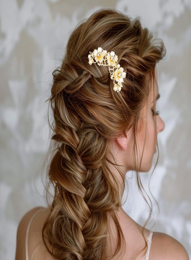 xinxingin 2 Pcs Hair Accessories for Woman, Hair Accessories for Women Korean Hair Accessories, Pearl Flower Hair Comb Set with Secure Hold, Elegant Styling for Wedding and Daily Use, Hair Pins for Hair Styling - Image 5