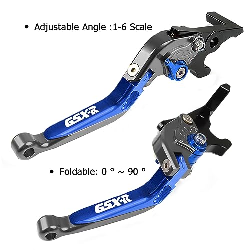 FREAXLL GSXR 600 750 1000 Motorcycle Brake Clutch Levers Set for Suzuki GSX-R 600 GSX R 750 2011-2019 GSXR 1000 2009-2019 GSXS 1000 F ABS 2015-2019((Gray/Blue) - Image 3