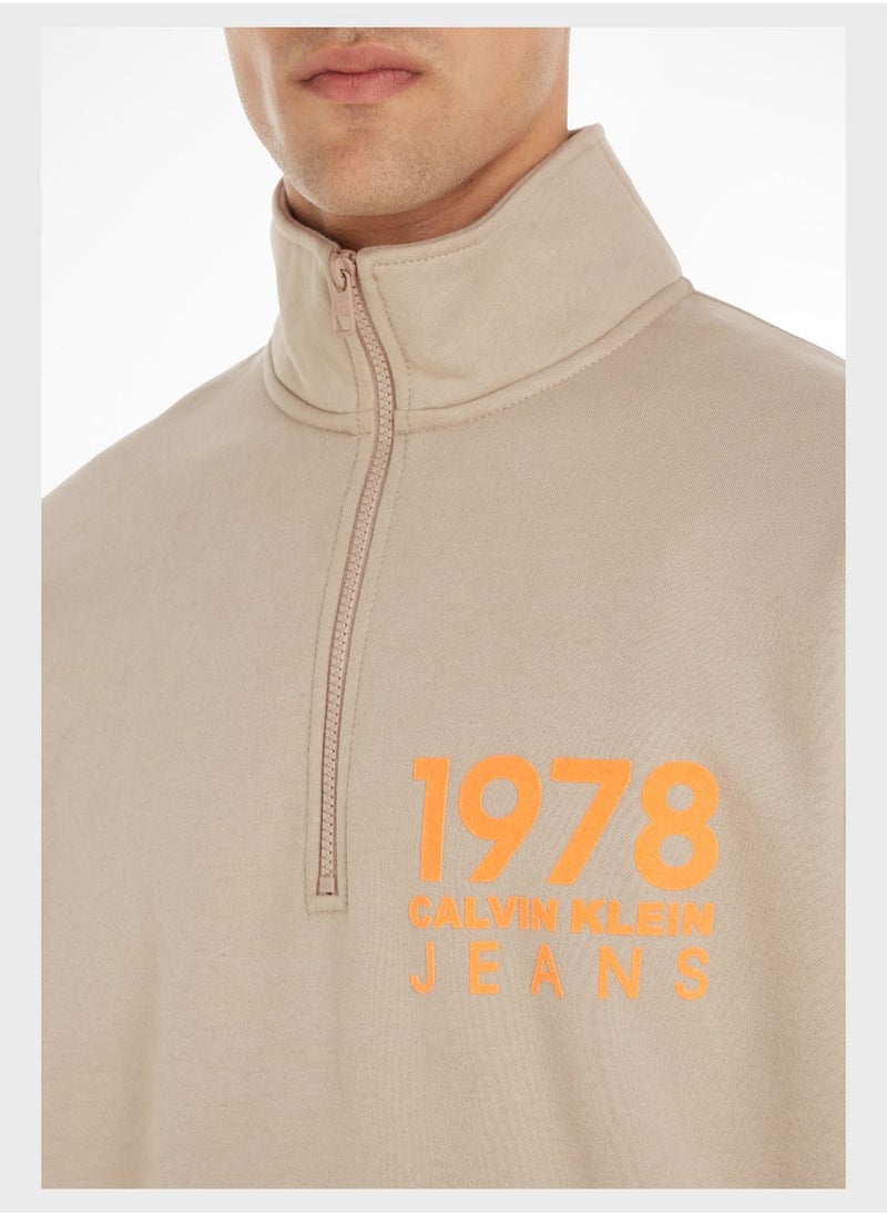 Calvin Klein Jeans - Half Zipper Sweatshirt - Image 1