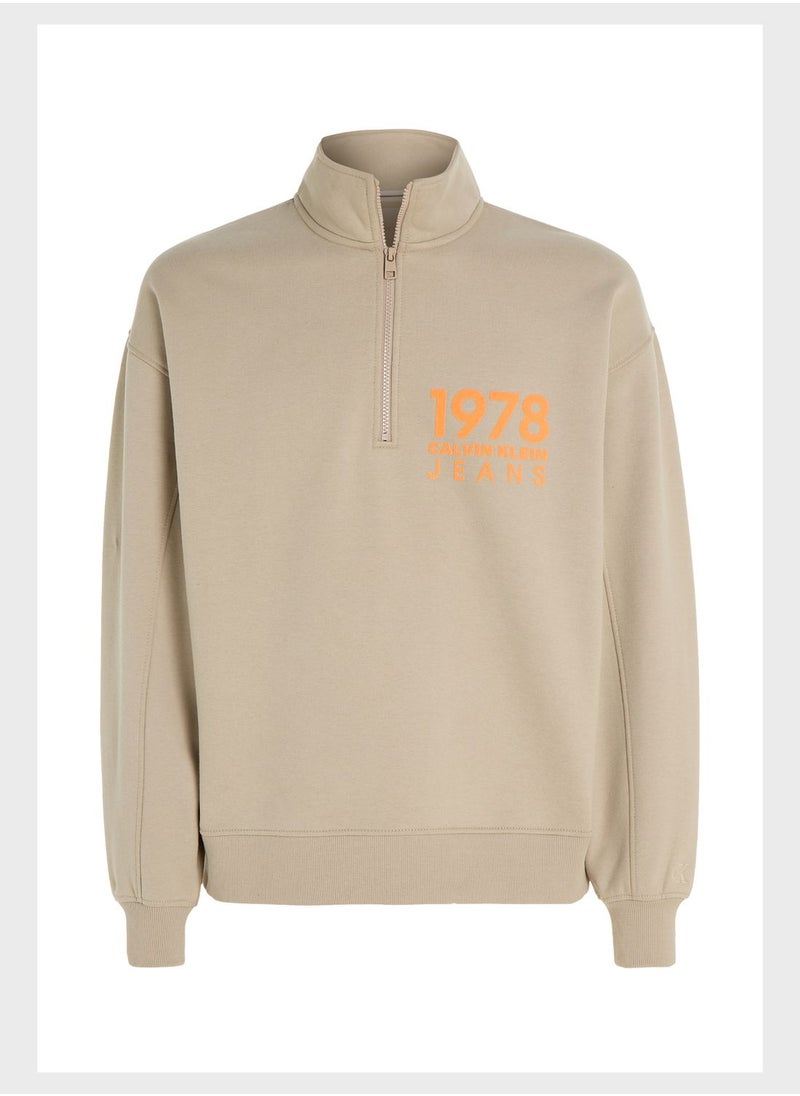 Calvin Klein Jeans - Half Zipper Sweatshirt - Image 1