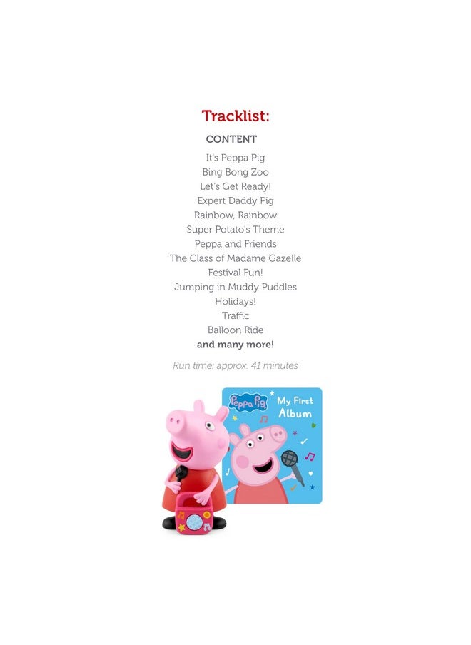 Tonies - Peppa Pig Audio Play Character From My First Album - Image 1