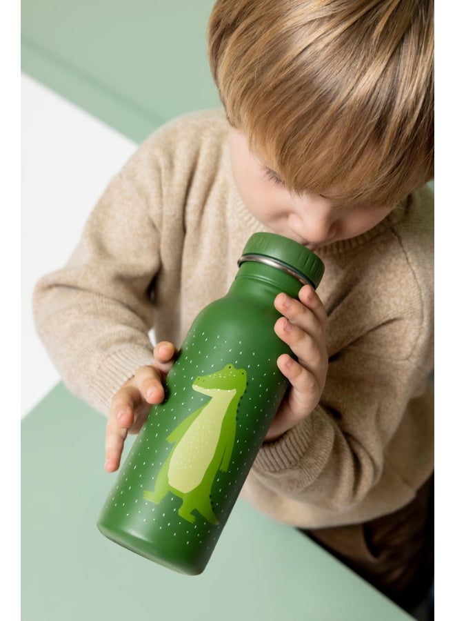 Trixie Stainless Steel Kids Water Bottle - 500ml - Mr.Alligator - Image 2