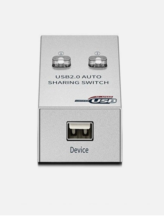 USB Printer Sharing Device Data Transfer Splitter Auto Switch Hub 2 in 1 Out - Image 2