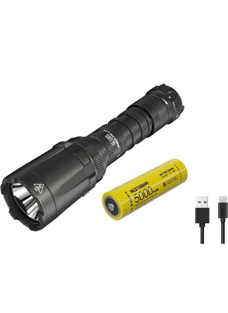 NITECORE - High-Performance Rechargeable Flashlight,  SRT7i 3,000 Lumen Long Throw Tactical LED Flashlight, IP68 Waterproof, USB-C Rechargeable, Stepless Brightness Adjustment, Portable and Durable Flashlight - Image 1