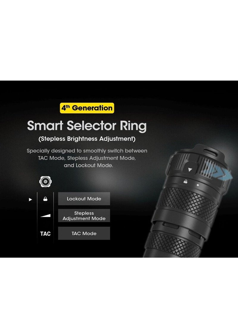 NITECORE - High-Performance Rechargeable Flashlight,  SRT7i 3,000 Lumen Long Throw Tactical LED Flashlight, IP68 Waterproof, USB-C Rechargeable, Stepless Brightness Adjustment, Portable and Durable Flashlight - Image 1