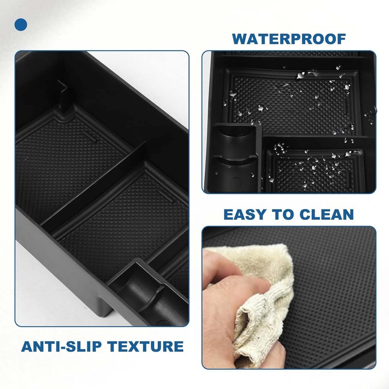 PIUGILH Center Armrest Storage Box for Toyota Land Cruiser LC300 J300 (2022-2024) - ABS Organizer Insert - Image 4