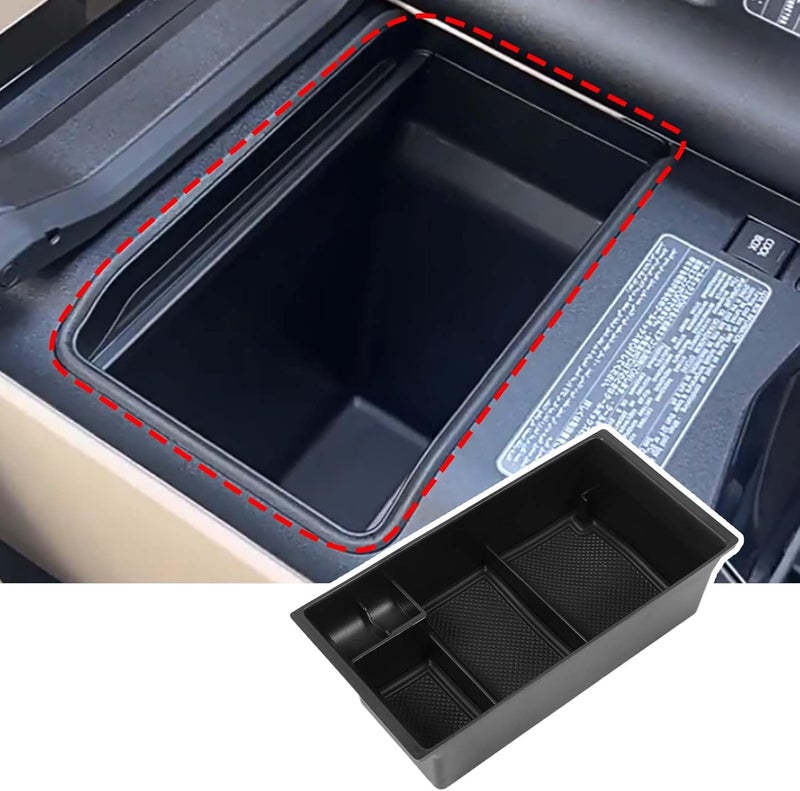 PIUGILH Center Armrest Storage Box for Toyota Land Cruiser LC300 J300 (2022-2024) - ABS Organizer Insert - Image 1