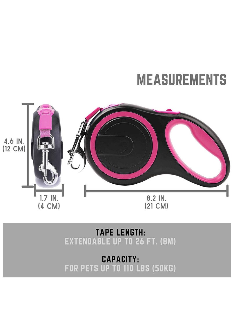 Extendable Dog Lead, Tangle-Free Retractable Dog Lead with Anti-Slip Handle 8m Long Anti Theft Dog Leads Strong Nylon Tape,Suitable for pets weighing less than 50kg - pzsku/Z2790414D39F05612DE0DZ/45/_/1669018632/6470c40b-fdbc-4033-abd8-3f58b2c2203d