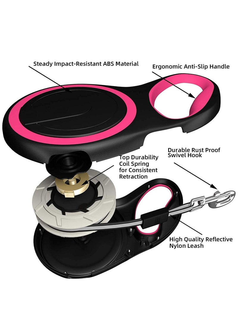 Extendable Dog Lead, Tangle-Free Retractable Dog Lead with Anti-Slip Handle 8m Long Anti Theft Dog Leads Strong Nylon Tape,Suitable for pets weighing less than 50kg