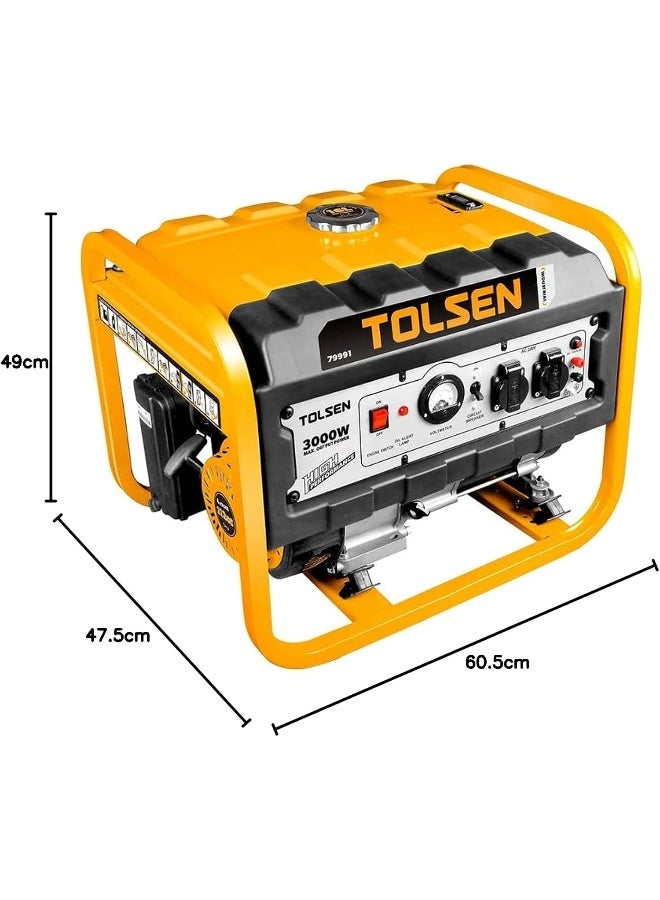 Tolsen ELECTRIC GENERATOR 3000W 4 TIMES 212CC - Image 2