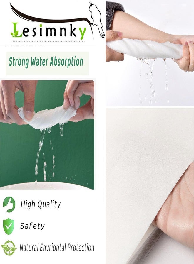 Lesimnky 100pcs Bird Cage Liner Papers,11×20in Big Size Disposable Non-Woven Cage Paper Liners Precut Absorbent Cushion Pad Mat Accessories for Pet Bird Parrot - Image 4