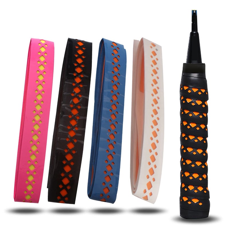 GLL Double Layer Hollow Racket Overgrip Super Absorbent Skid Resist Absorb Sweat Grip Tape Handles Protection for Tennis Badminton Racquetball Squash Baseball