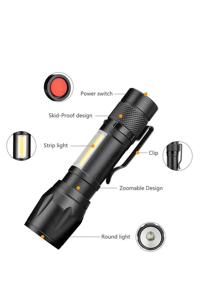 Generic - Gabriel Mini B LED Flashlight with 3 Lighting Modes - Built-in Battery, Zoom In/Out Flashlight - Image 1