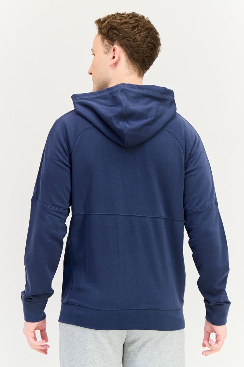 Nike هودي خارجي للرجال مع شعار مطرز، لون كحلي - Image 2