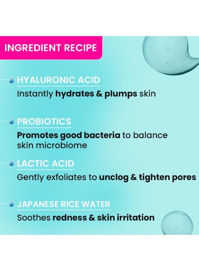 Dot & Key Rice Water Hydrating Toner With Hyaluronic |Rice Water Toner For Dry Skin, Sensitive Skin & Oily Skin  |Quick Absorbing & Non Sticky, For Hydrated Skin |Exfoliates Pores |150ml - Image 3