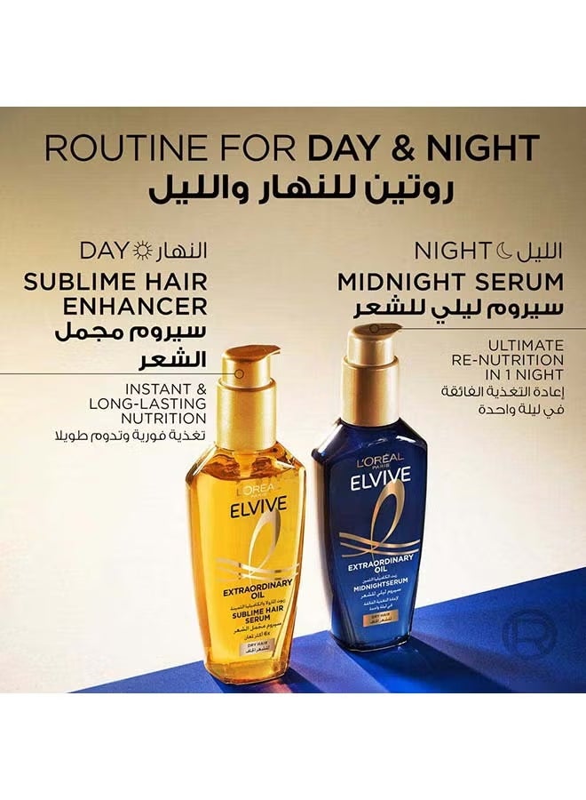 L'OREAL PARIS Elvive Extraordinary Hair Oil Non-Sticky Serum For Dry Hair 100ml Clear 100ml - Image 2