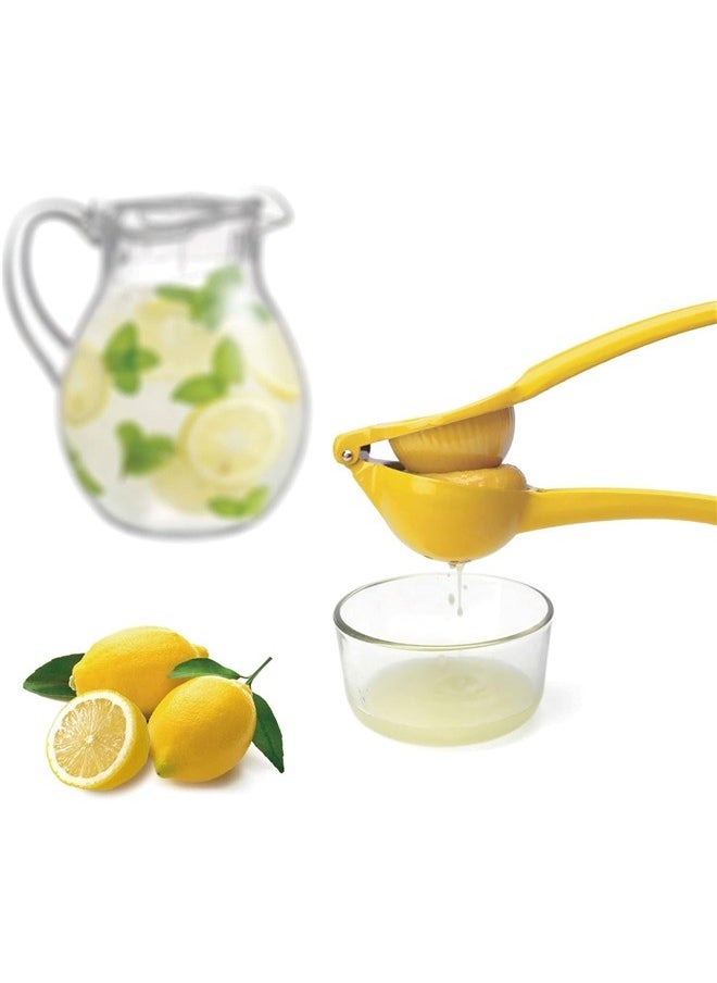 yongsheng Manual Juicer Citrus Lemon Squeezer, Fruit Juicer Lime Press Metal, Professional Hand Juicer Kitchen Tool(Yellow）  - Image 3