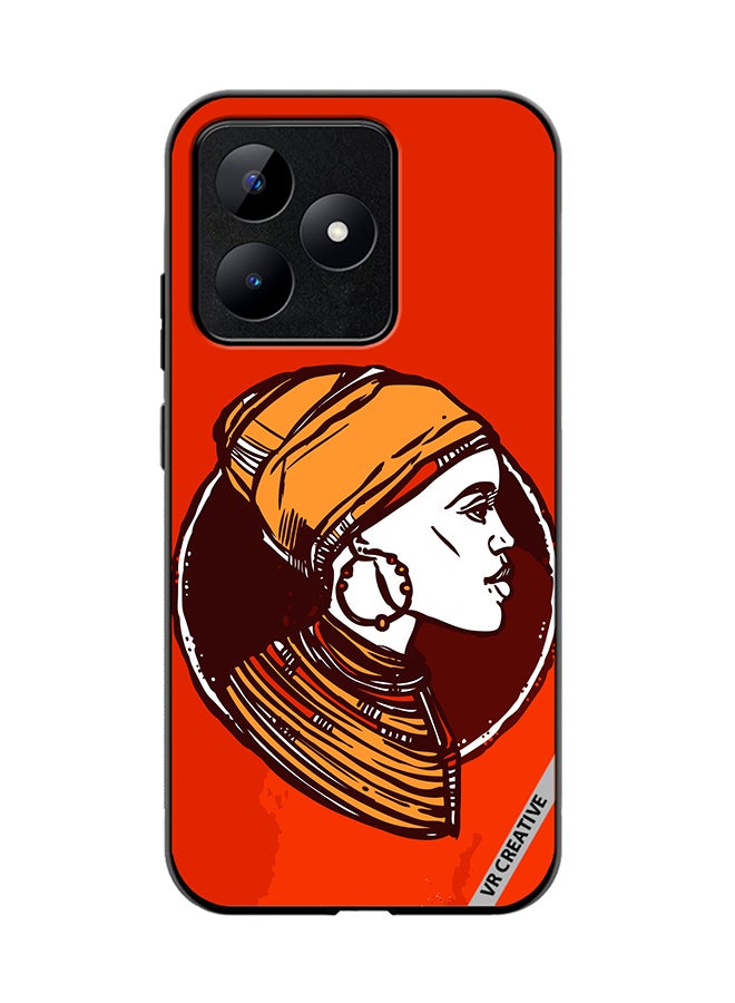 VR CREATIVE Protective Case Cover For Realme C53 African Woman Design Multicolour - Image 1