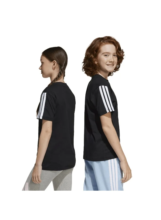 Adidas Adidas J 3S Tee 160 Black T-Shirt (Short Sleeve) T-Shirts For Kids