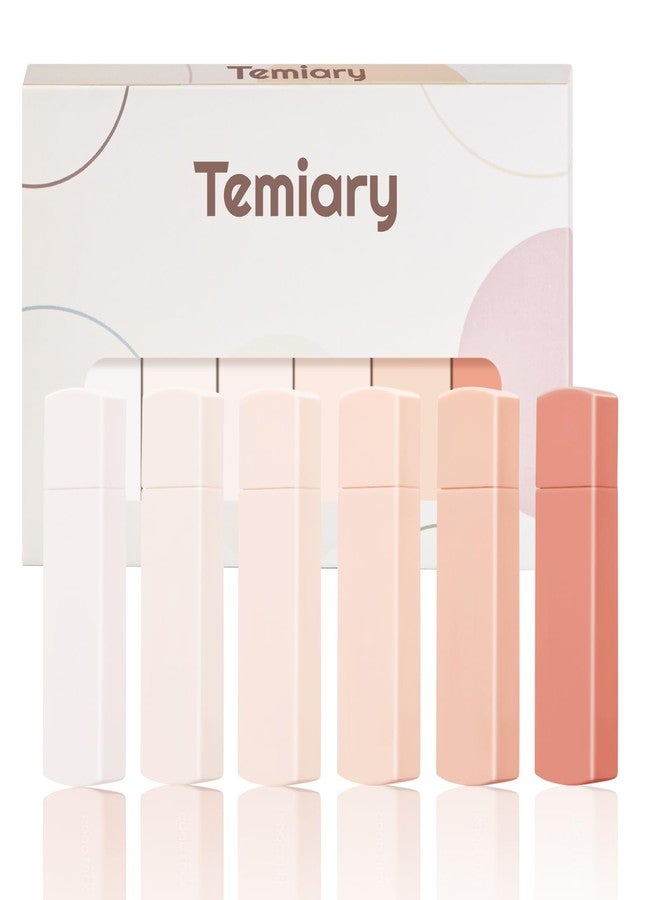 Temiary 6Pcs Mini White Correction Tapes, Quick Dry Smooth Pull Out for Writing, Aesthetic Cute Correction Tape Set Easy To Use for Students School Office Supplies (Pink) - Image 1