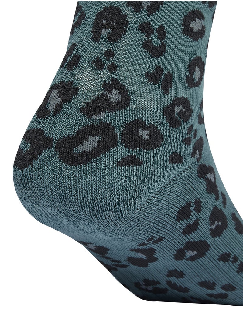 Adidas 3 Pack Leopard Print Socks  - Image 4