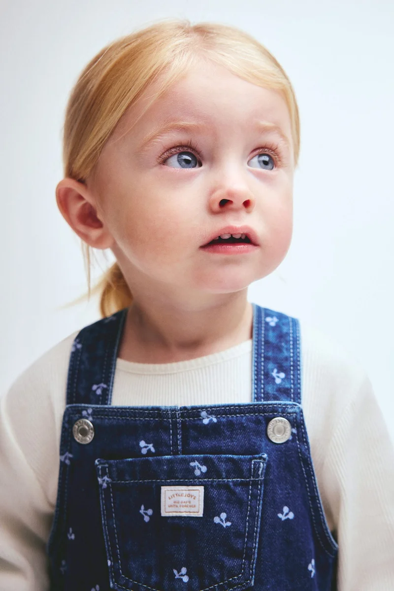 اتش اند ام طقم فستان دنغري وبلوزة - عبوة من قطعتين