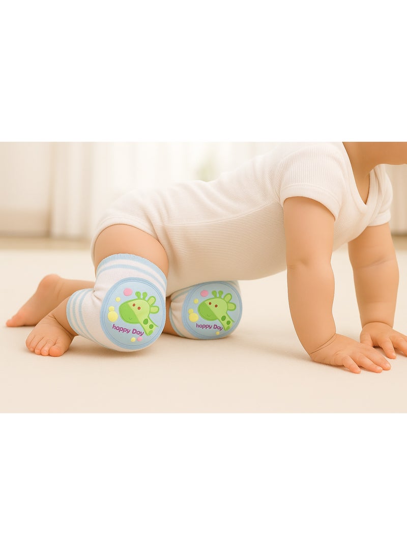 Baby Crawling Knee Pads (Giraffe Design) - Image 1
