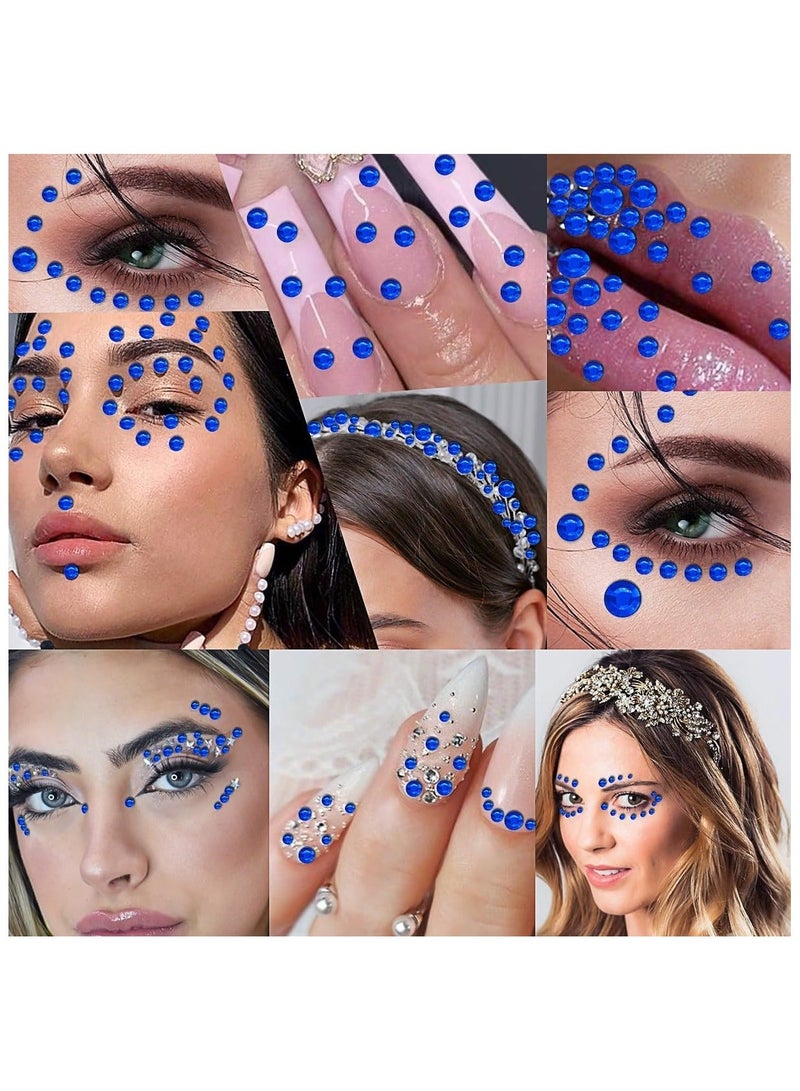 3090 Pcs 4 Sheets Rhinestone Stickers 3/4/5/6 mm Self Adhesive Craft Rhinestones Gems for Face Eyes Makeup Hair Body - Image 4