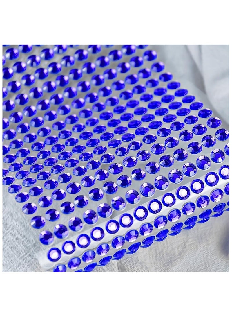 3090 Pcs 4 Sheets Rhinestone Stickers 3/4/5/6 mm Self Adhesive Craft Rhinestones Gems for Face Eyes Makeup Hair Body - Image 2