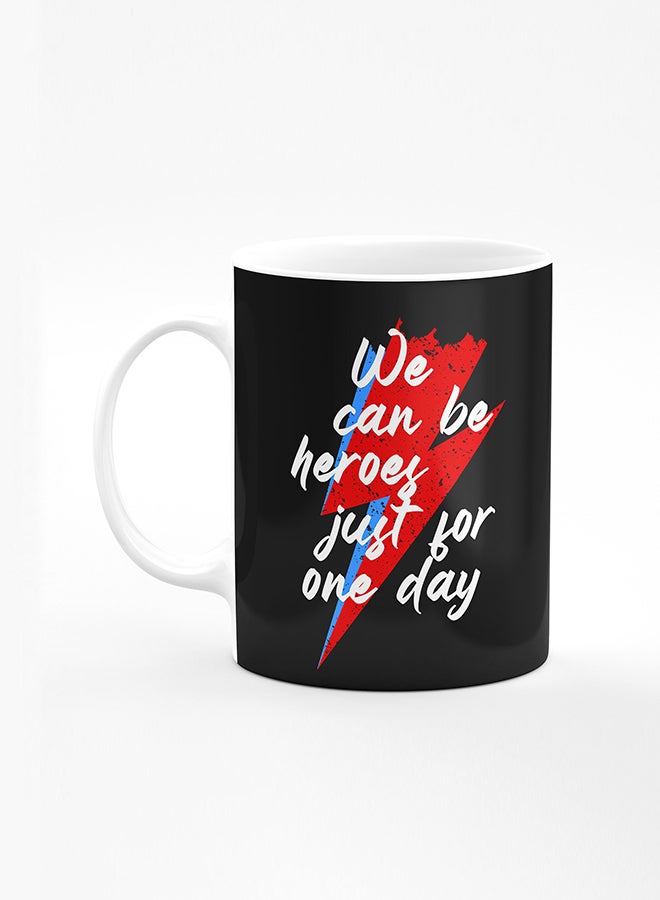 ستايلايزد كوب قهوة مطبوع مصمم بمقبض شديد التحمل 11 أونصة أكواب هدايا شخصية من السيراميك [آمن للاستخدام في الميكروويف ومقاوم للغسل في غسالة الصحون] - طباعة رخامية أسود - Image 1