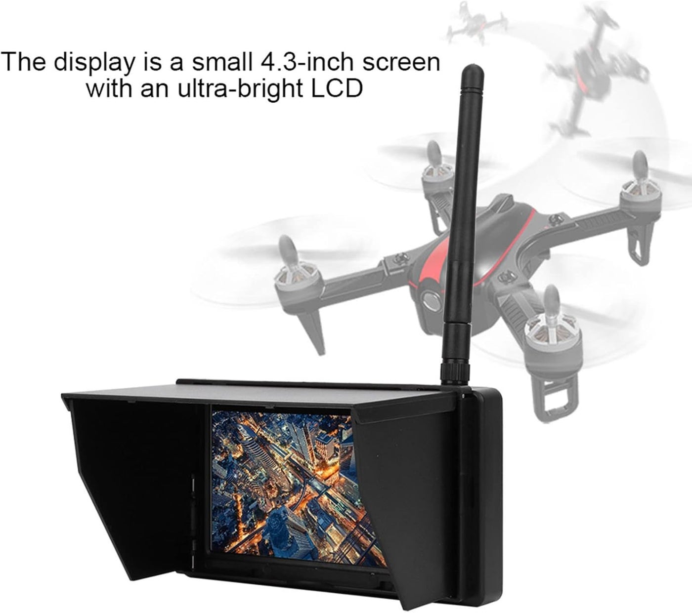 luckyfours Luckyfours 5 Fpv Monitor 4 48ch 480 X 272 Lcd Wireless Receiver Monitor 4.3 inch Z2790F819D538D66E181EZ