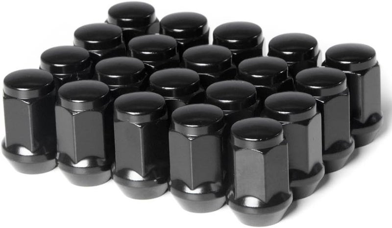 Circuit Performance 12x1.25 Black Closed End Bulge Acorn Lug Nuts (20 Pieces) - Image 2