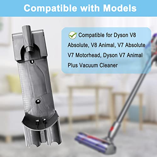 Rjnlsc V8 Wall Mount Compatible with Dyson V7 V8 Cordless Vacuum Cleaner,Docking Station Accessory Wall Mount, Replaces Part # 967741-01 - Image 2