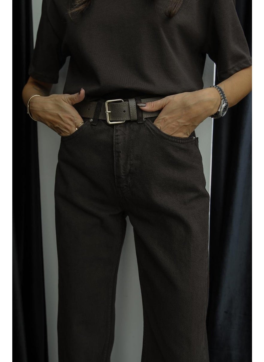 Havoş - Bitter Brown Kuzmina Straight Jean - Image 1