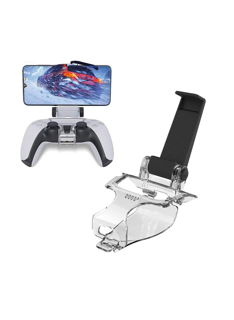 For PS5 Controller Phone Holder Adjustable Controller Phone Mount Controller Phone Clamp Compatible with Playstation 5 Wireless DualSense Controller  - Image 2