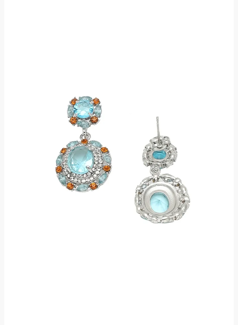 SOHI Gold Plated Party Designer Stone Drop Earring For Women